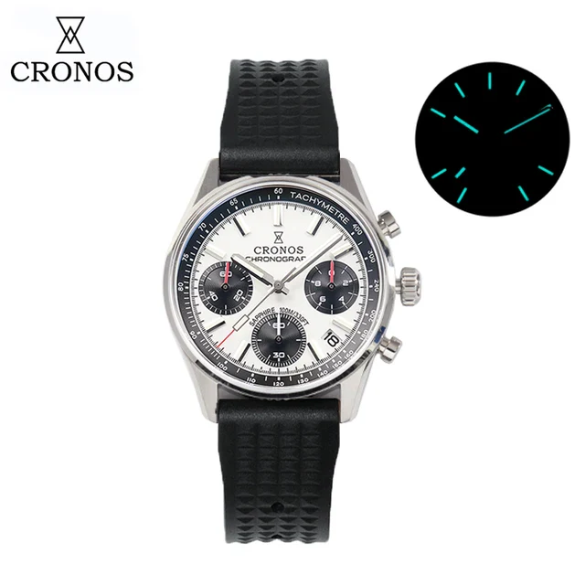 Cronos 38.5mm Chronograph Quartz Men Watch L6035 - Image 11