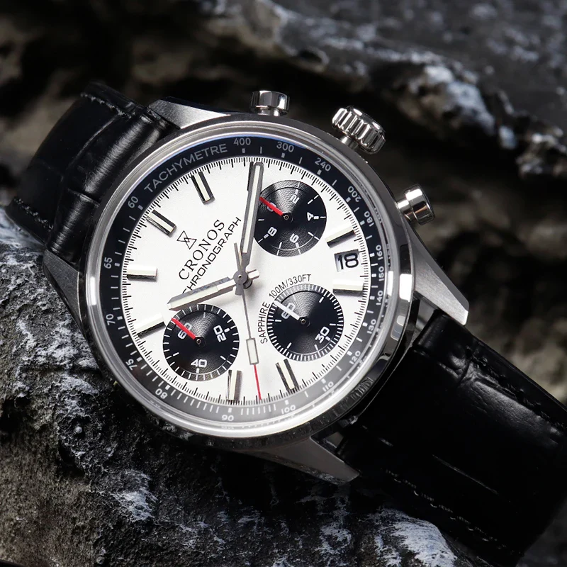 Cronos 38.5mm Chronograph Quartz Men Watch L6035 - Image 12