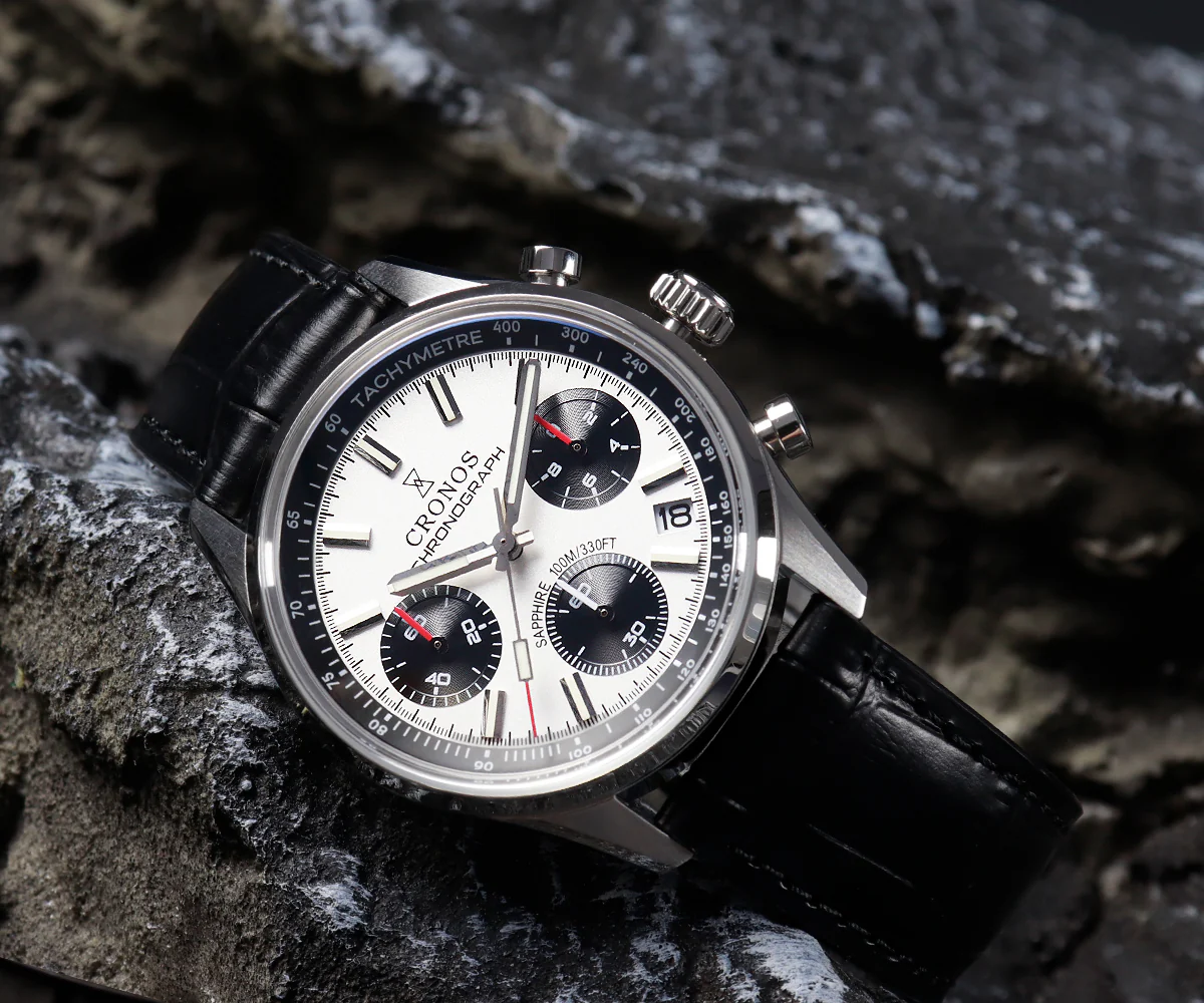 Cronos 38.5mm Chronograph Quartz Men Watch L6035 - Image 17