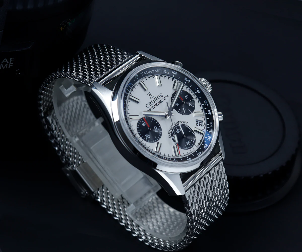 Cronos 38.5mm Chronograph Quartz Men Watch L6035 - Image 24