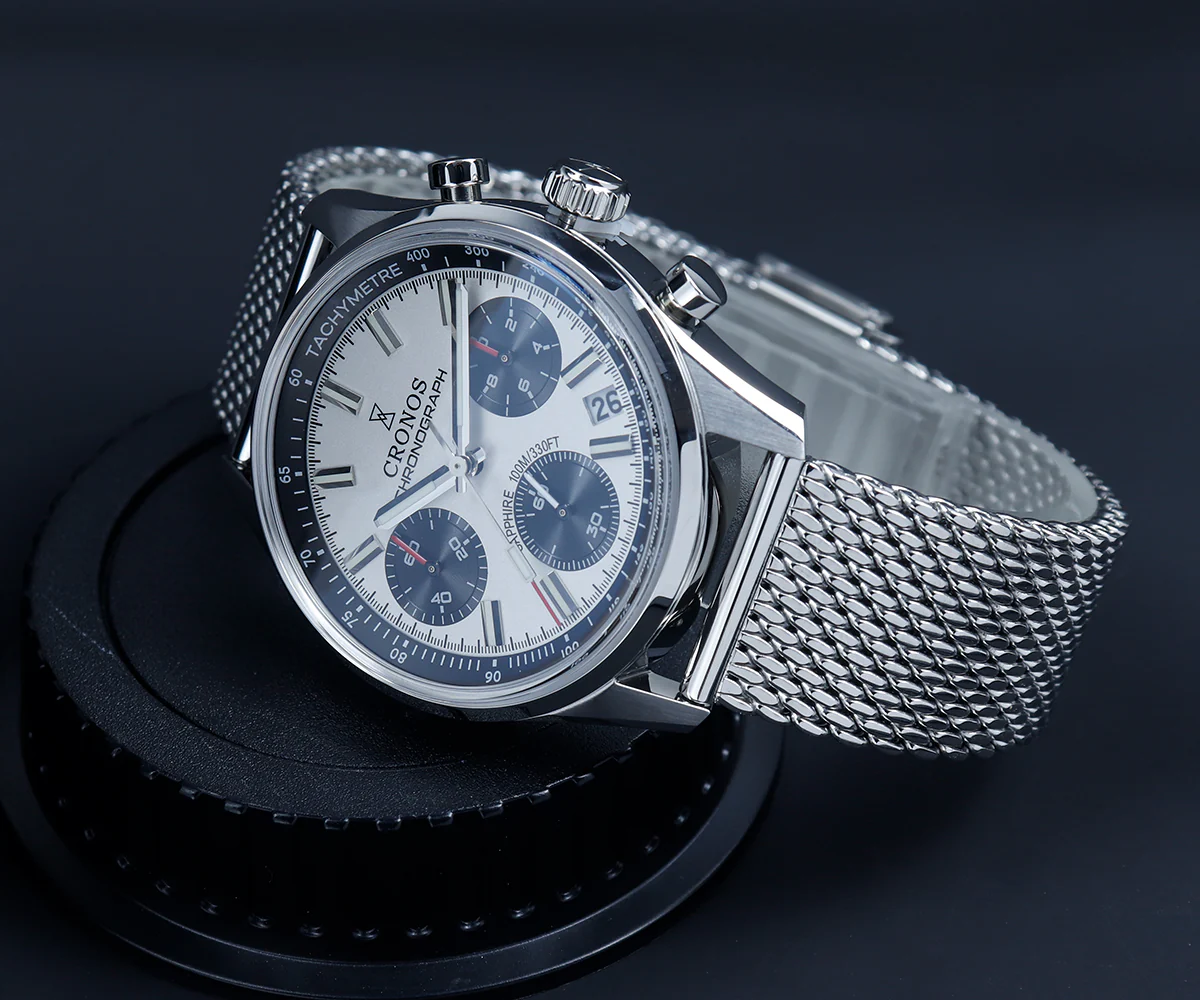 Cronos 38.5mm Chronograph Quartz Men Watch L6035 - Image 8