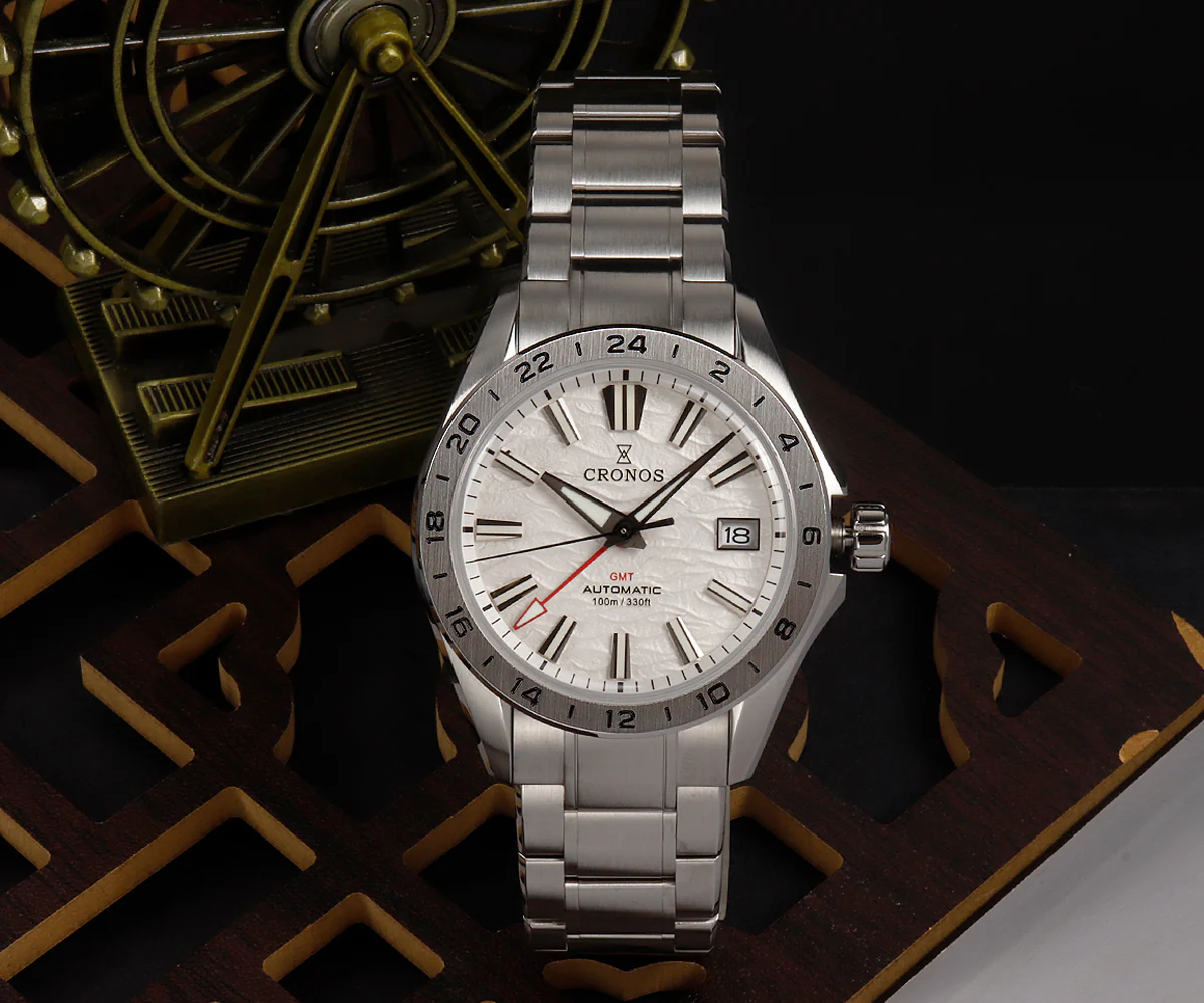 Cronos 39mm GS GMT NH34 Mechanical Men Watch L6029 - Image 7