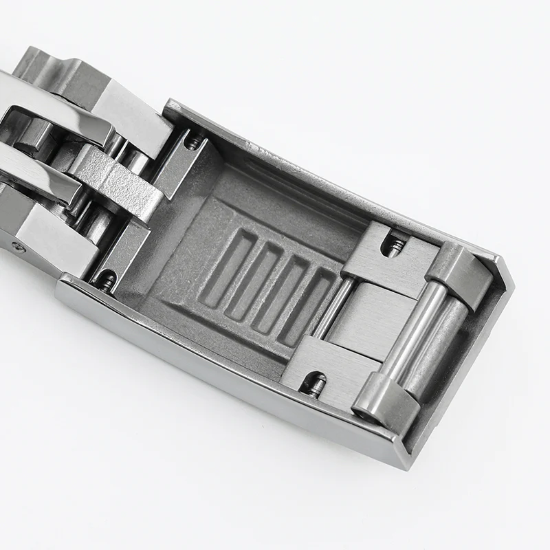Adjustable Stainless Steel Watchband Buckle Solid Brushed Mid polised clasp - Image 7
