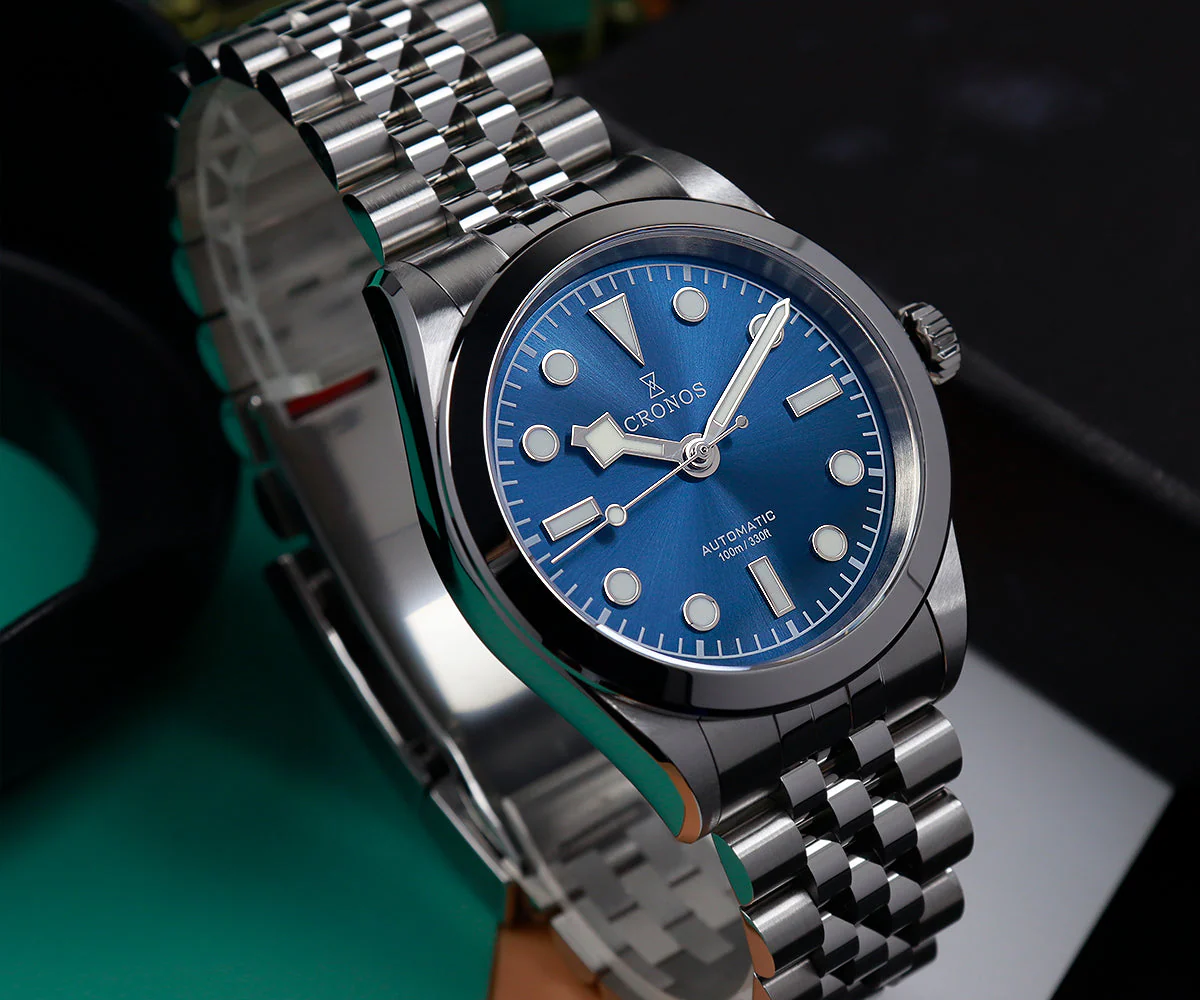 Cronos 36mm Snowflake Automatic Men Watch L6036 - Image 14