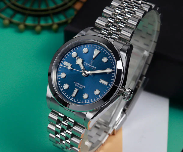 Cronos 36mm Snowflake Automatic Men Watch L6036 - Image 6