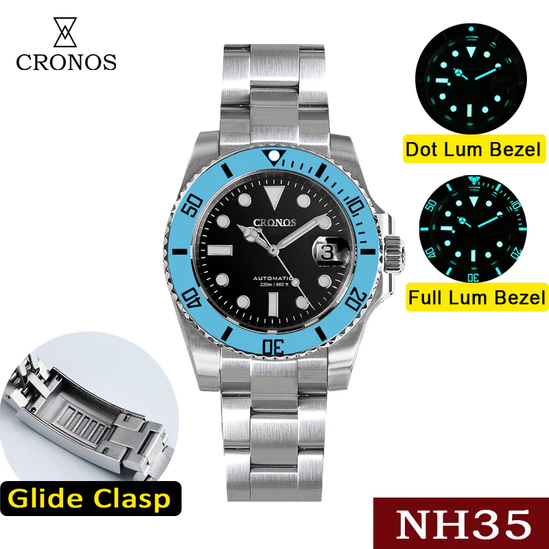 Cronos 2.5x Sub Diver NH35 Dive Watch L6015 - Image 10