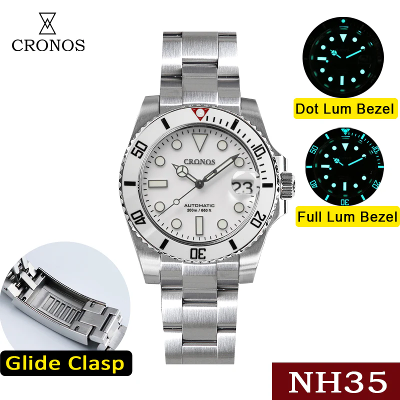 Cronos 2.5x Sub Diver NH35 Dive Watch L6015 - Image 13