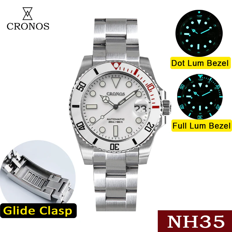 Cronos 2.5x Sub Diver NH35 Dive Watch L6015 - Image 14