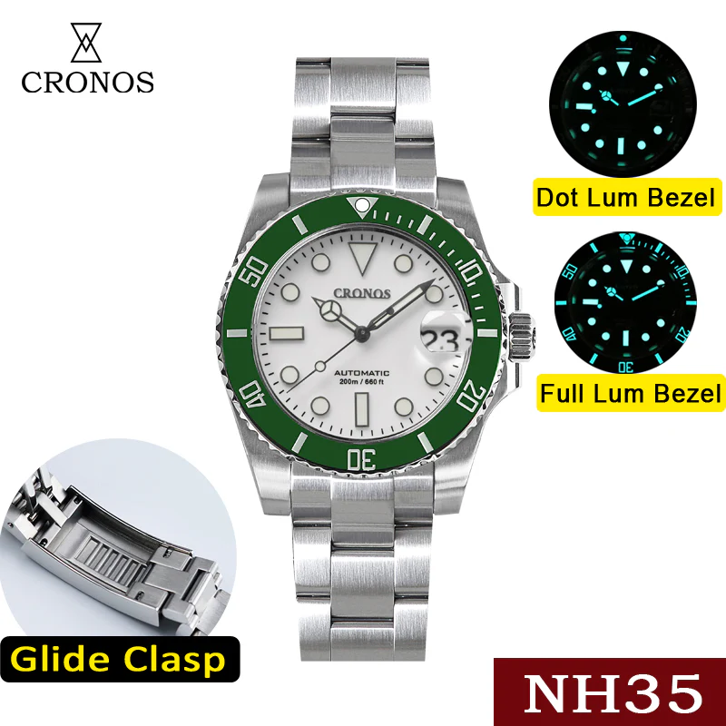 Cronos 2.5x Sub Diver NH35 Dive Watch L6015 - Image 15