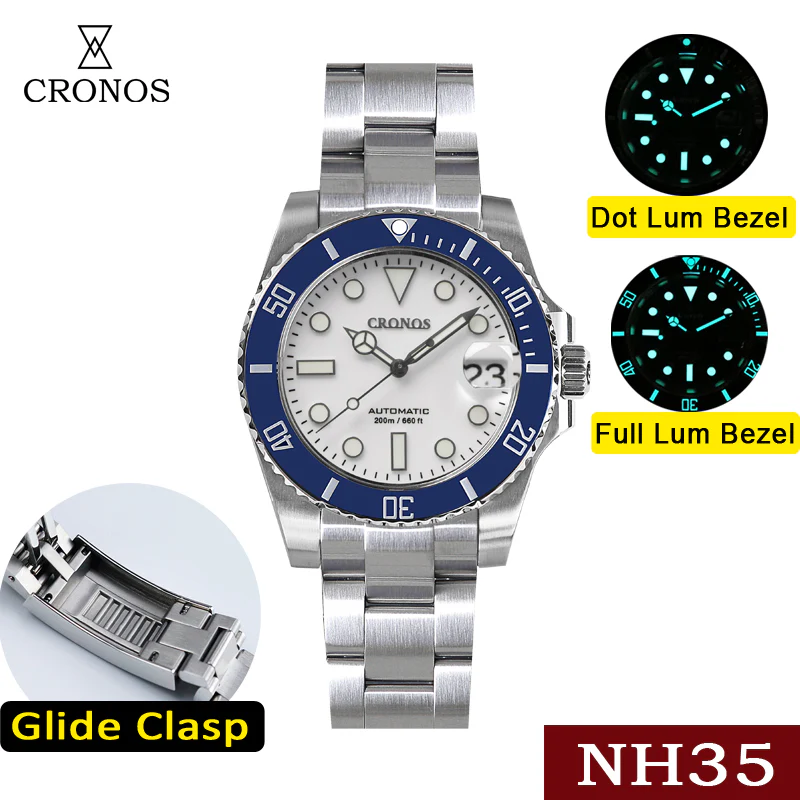 Cronos 2.5x Sub Diver NH35 Dive Watch L6015 - Image 16