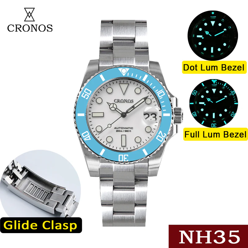 Cronos 2.5x Sub Diver NH35 Dive Watch L6015 - Image 17