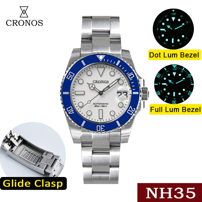 Cronos 2.5x Sub Diver NH35 Dive Watch L6015 - Image 18