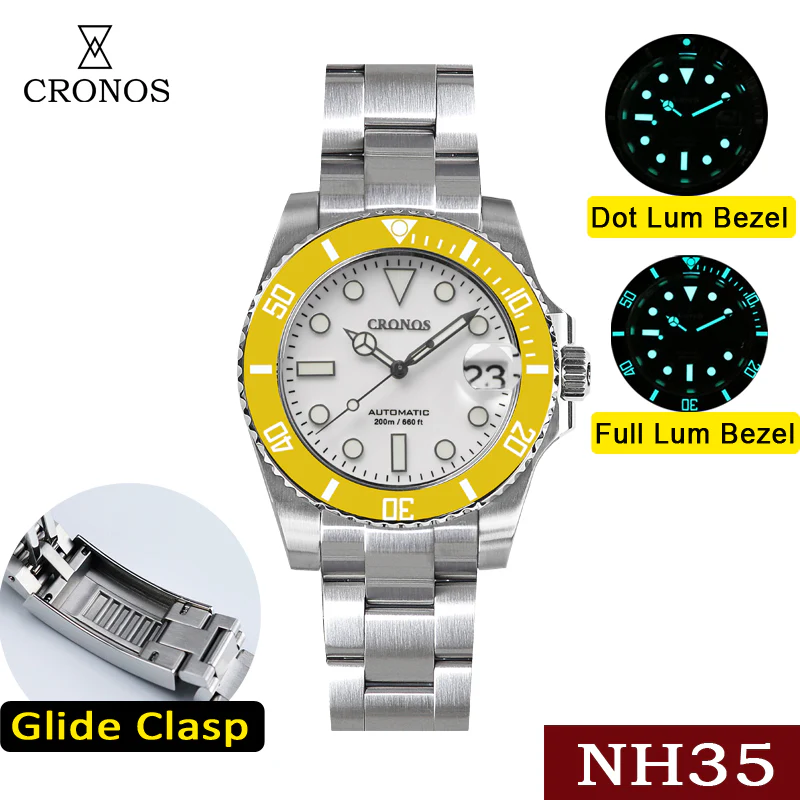 Cronos 2.5x Sub Diver NH35 Dive Watch L6015 - Image 19