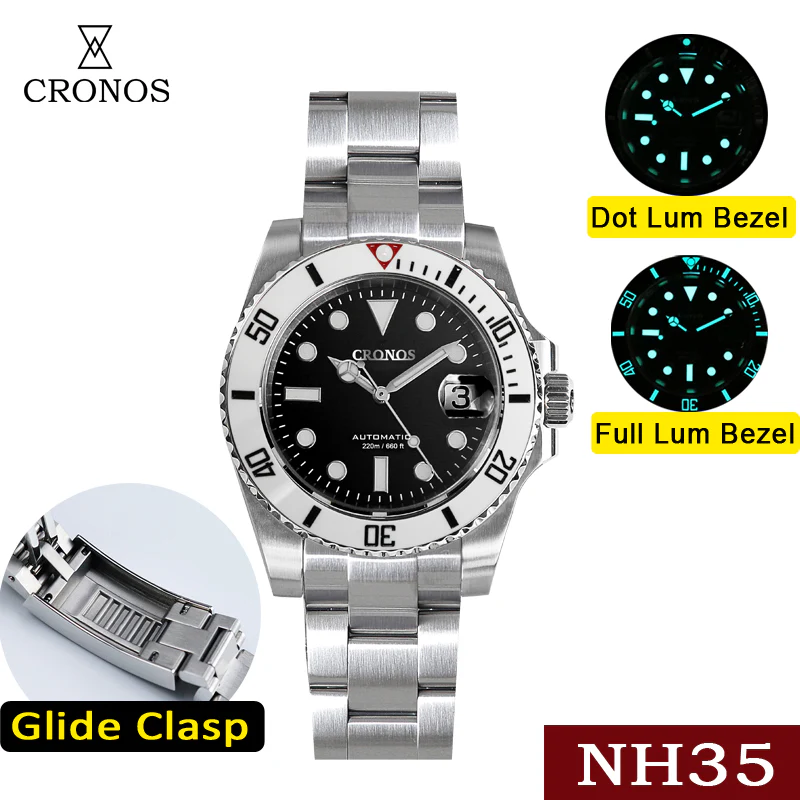 Cronos 2.5x Sub Diver NH35 Dive Watch L6015 - Image 8