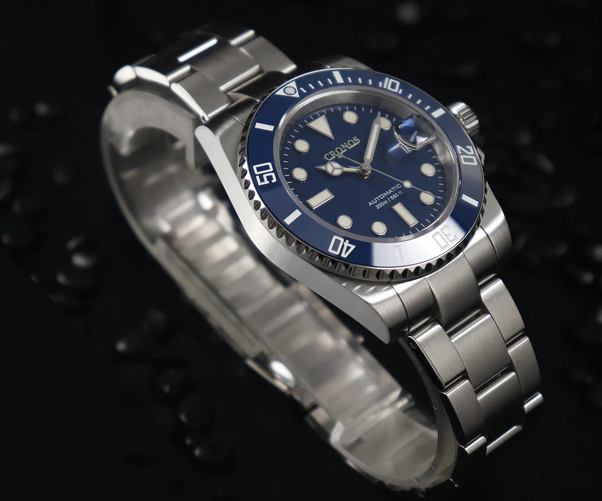 Cronos 2.5x Sub Diver NH35 Dive Watch L6015 with Calendar - Image 45