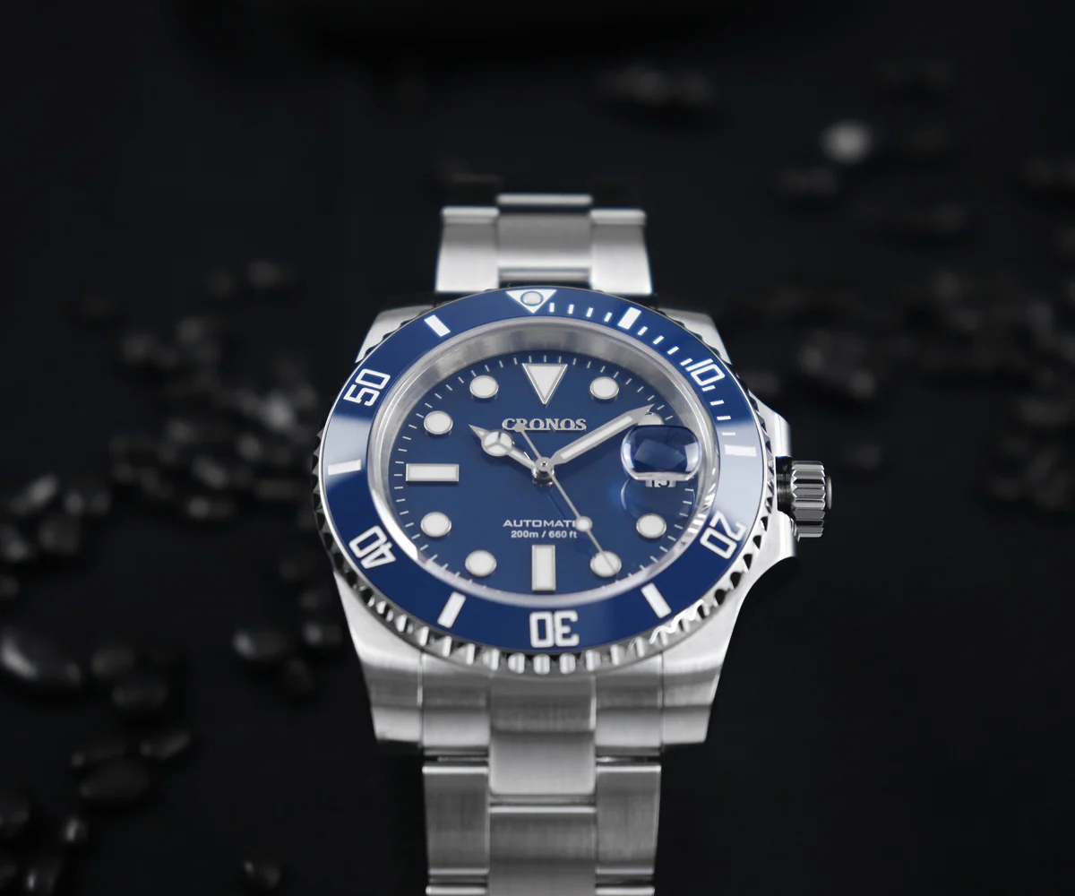 Cronos 2.5x Sub Diver NH35 Dive Watch L6015 with Calendar - Image 46