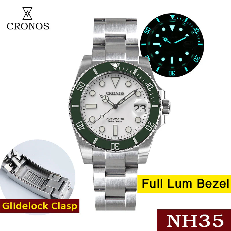 Cronos 2.5x Sub Diver NH35 Dive Watch L6015M - Image 6