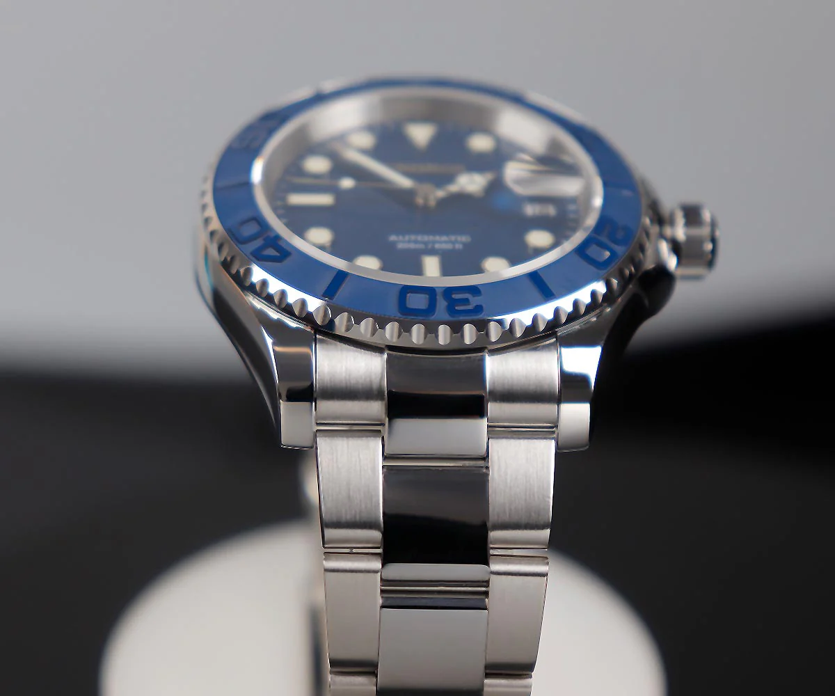 Cronos 2.5x Water Ghost Sub Dive Watch L6018 Polished Mid-link - Image 15