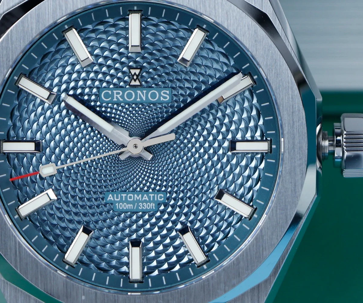 Cronos 2025 Rhombus / Perlage Dial Limited 39mm See-through Caseback L6028 V3 - Image 16