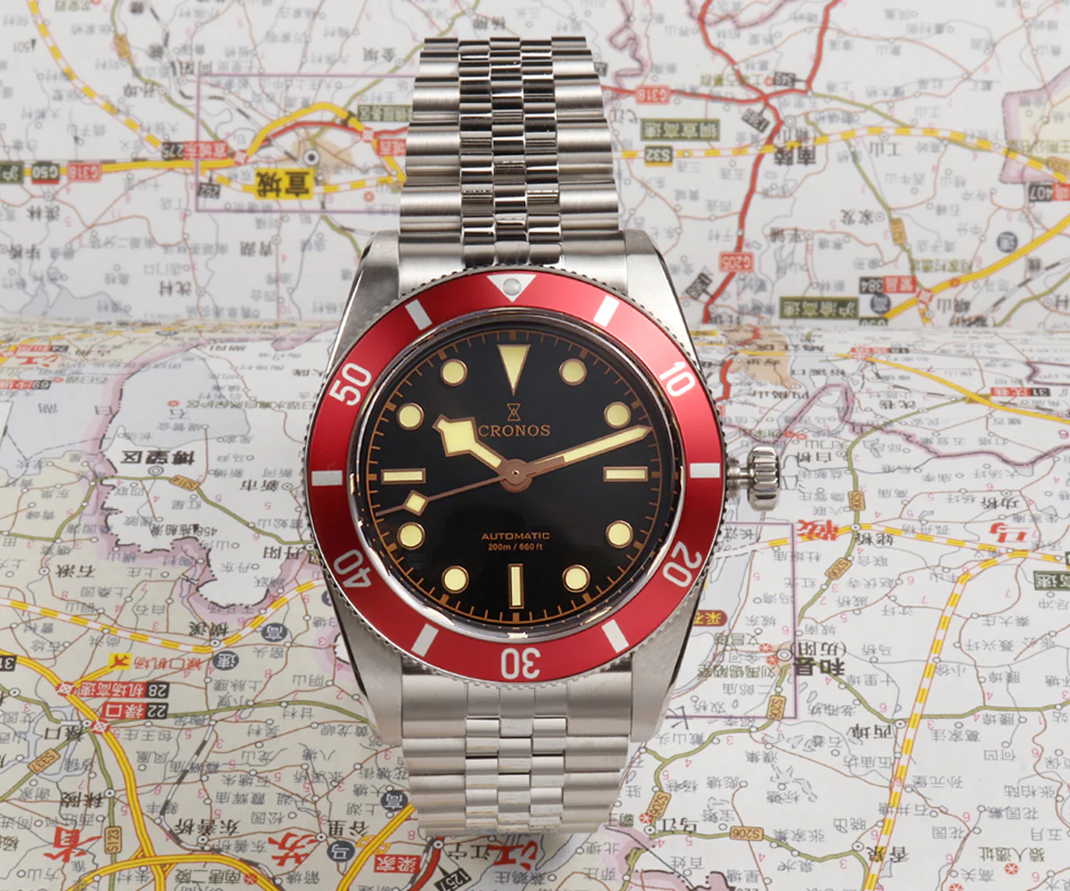 Cronos 37mm BB54 Vintage Diver Automatic Watches L6024 V3 - Image 17