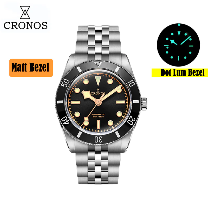 Cronos 37mm BB54 Vintage Diver Automatic Watches L6024 V3 - Image 27
