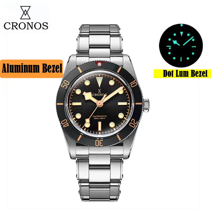 Cronos 37mm BB54 Vintage Diver Automatic Watches L6024 V3 - Image 4