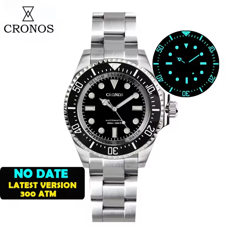 Cronos 44mm Sub Diver 2000 Meters Watch L6009M - Image 30