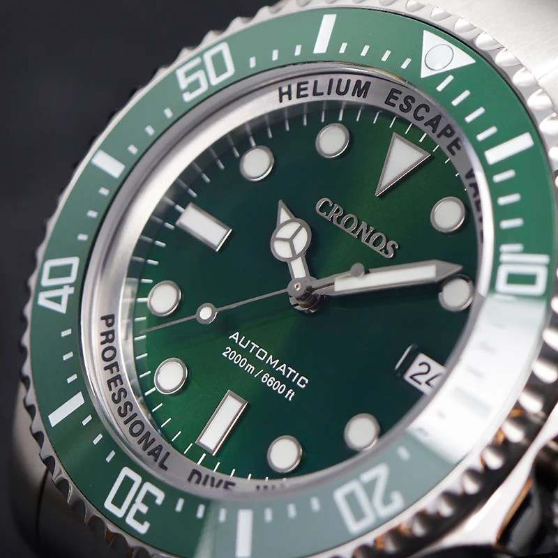 Cronos 44mm Sub Diver Watch L6009 - No Calendar - Image 13