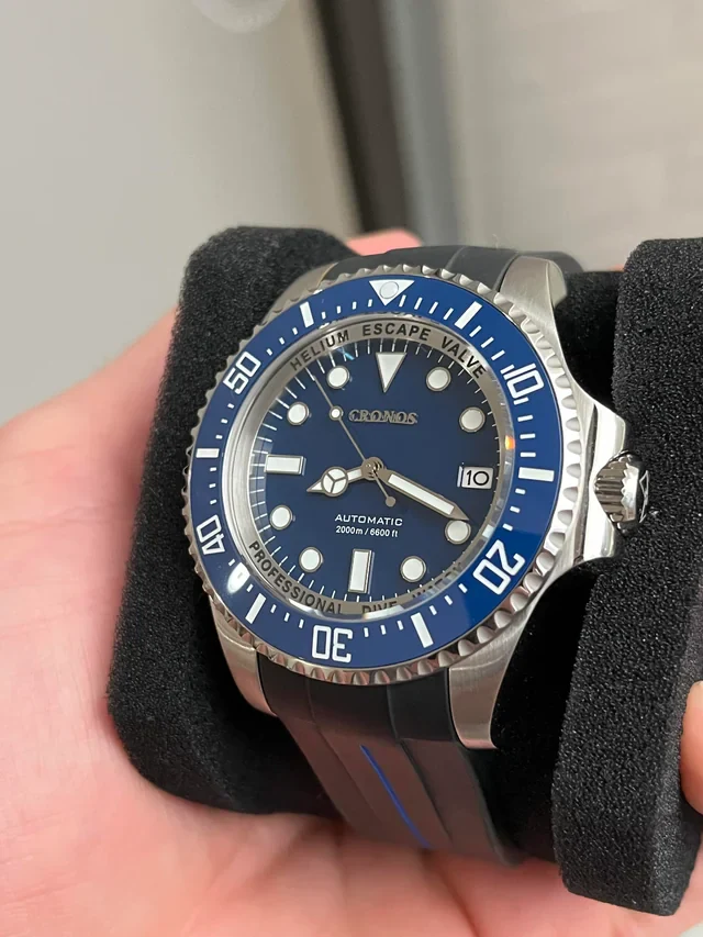 Cronos 44mm Sub Diver Watch L6009 - No Calendar - Image 27