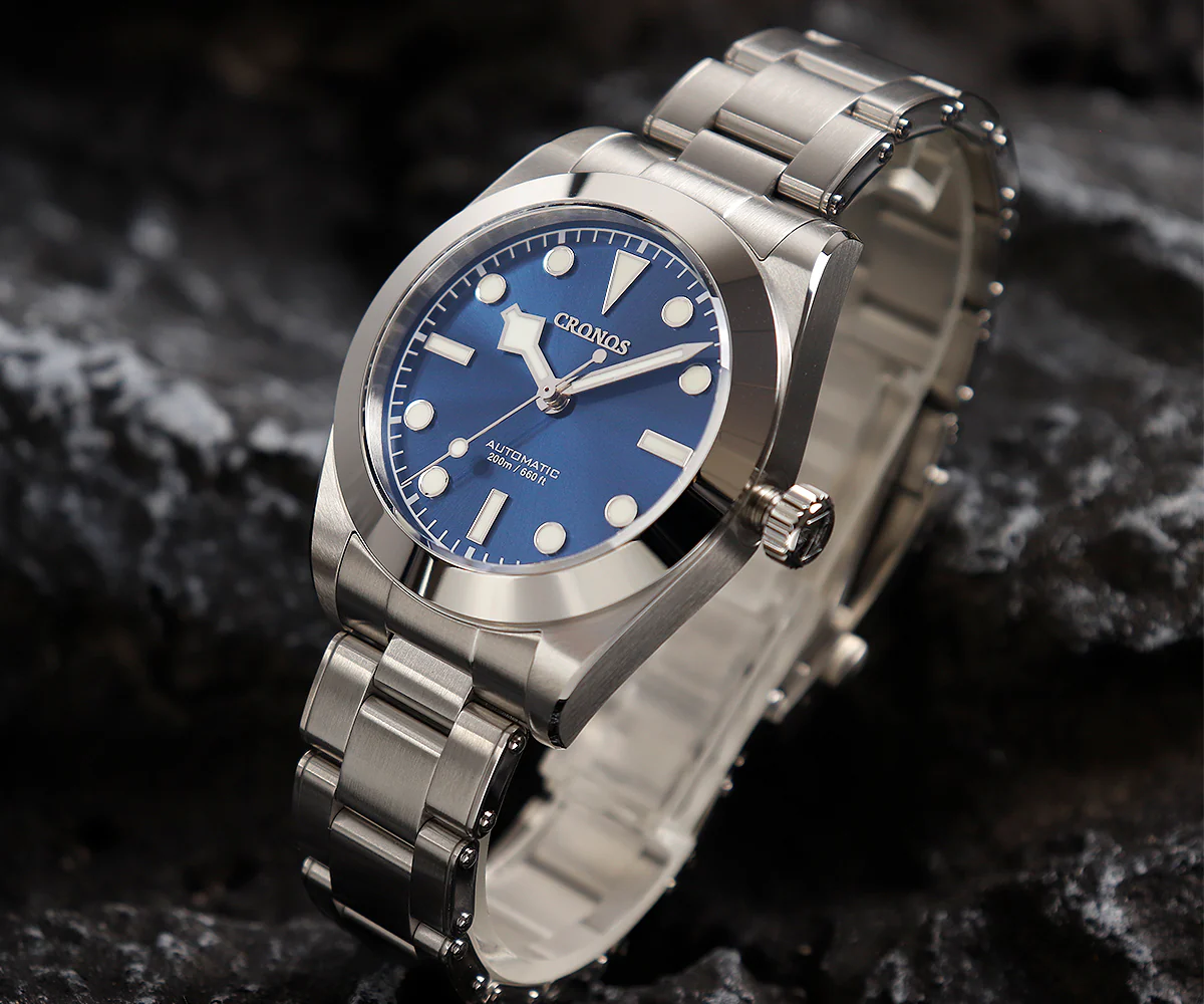 Cronos BB39 NH35 Snowflake Automatic Men Watch L6025-Riveted bracelet - Image 11