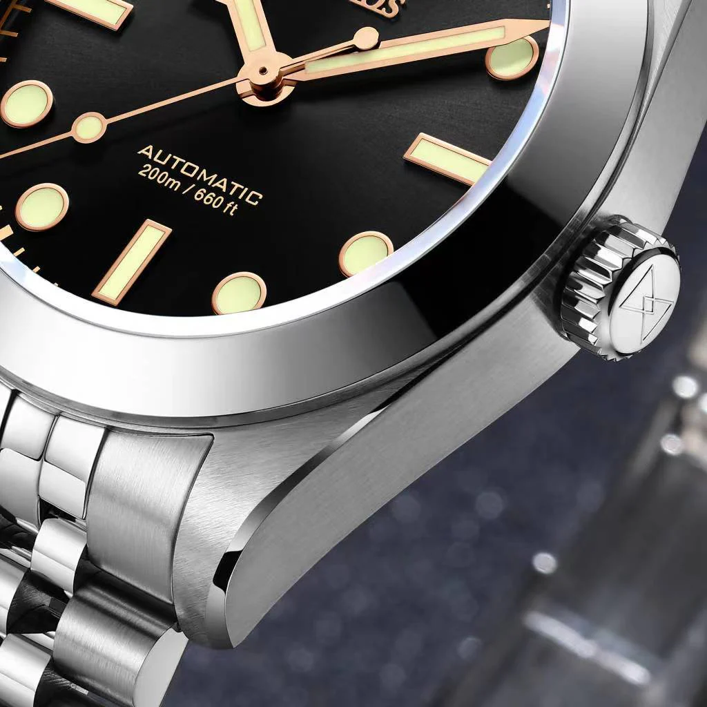 Cronos BB39 NH35 Snowflake Automatic Men Watch L6025-Jubilee bracelet - Image 10