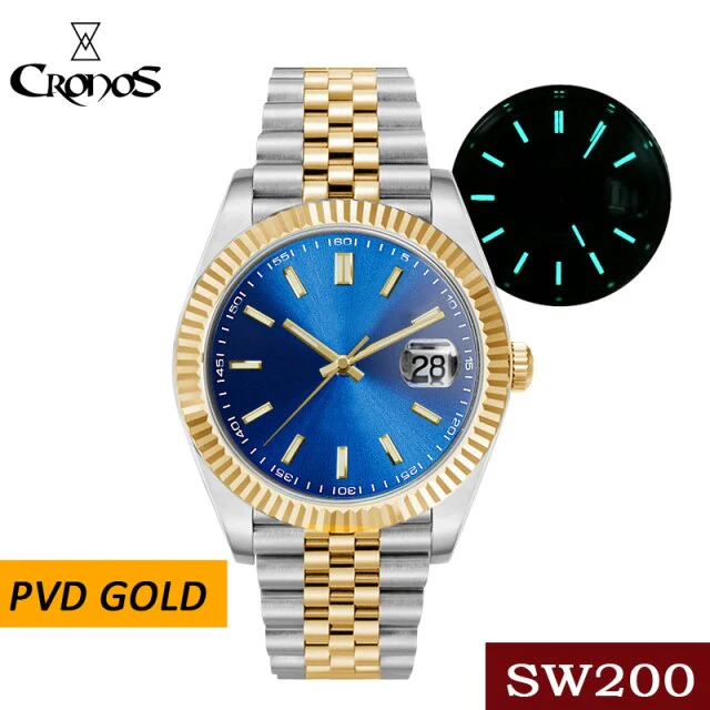 Cronos Date Luxury  PVD  Men Watch L6010M - Image 12