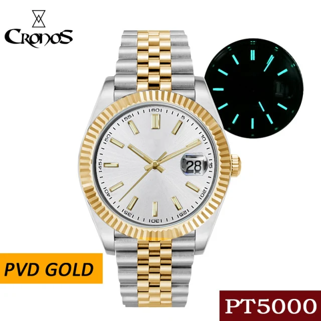 Cronos Date Luxury  PVD  Men Watch L6010M - Image 16