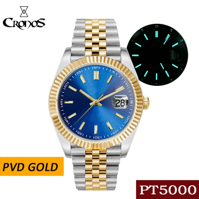 Cronos Date Luxury  PVD  Men Watch L6010M - Image 17