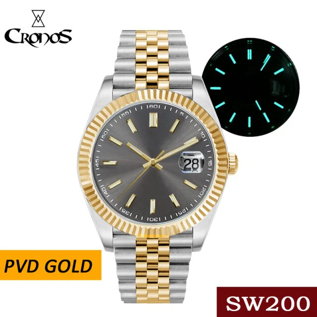 Cronos Date Luxury  PVD  Men Watch L6010M - Image 9