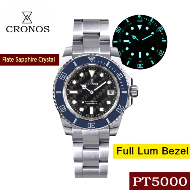 Cronos Diver Luxury Men Watch Stainless Steel L6005 - Image 11