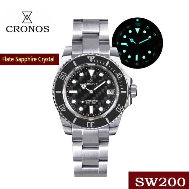 Cronos Diver Luxury Men Watch Stainless Steel L6005 - Image 5