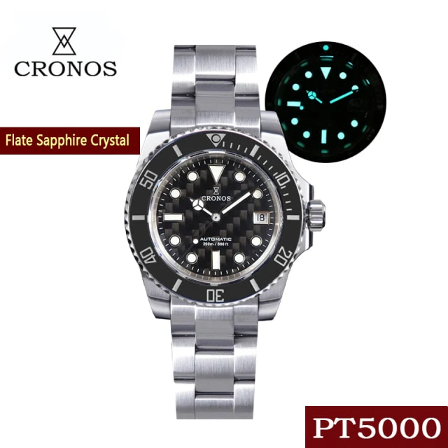 Cronos Diver Luxury Men Watch Stainless Steel L6005 - Image 6