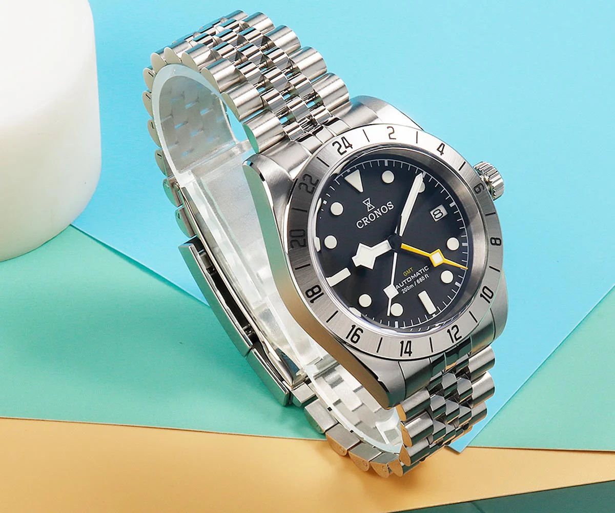 Cronos GMT BB Pro 39mm NH34 Automatic Men Watch L6022 - Image 25