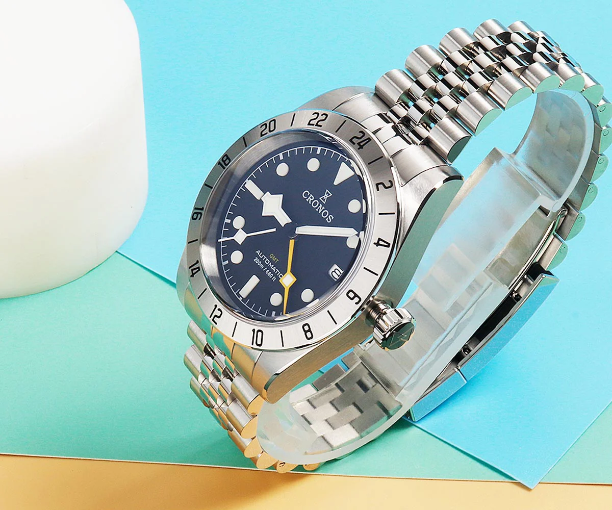 Cronos GMT BB Pro 39mm NH34 Automatic Men Watch L6022 - Image 27