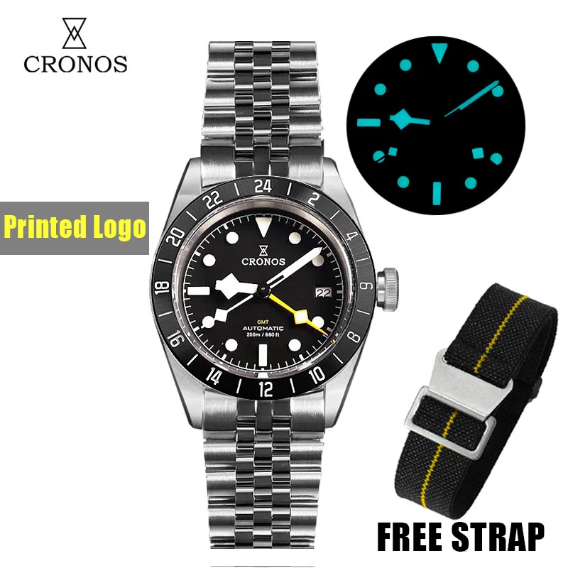 Cronos GMT BB Pro 39mm NH34 Automatic Men Watch L6022 - Image 3