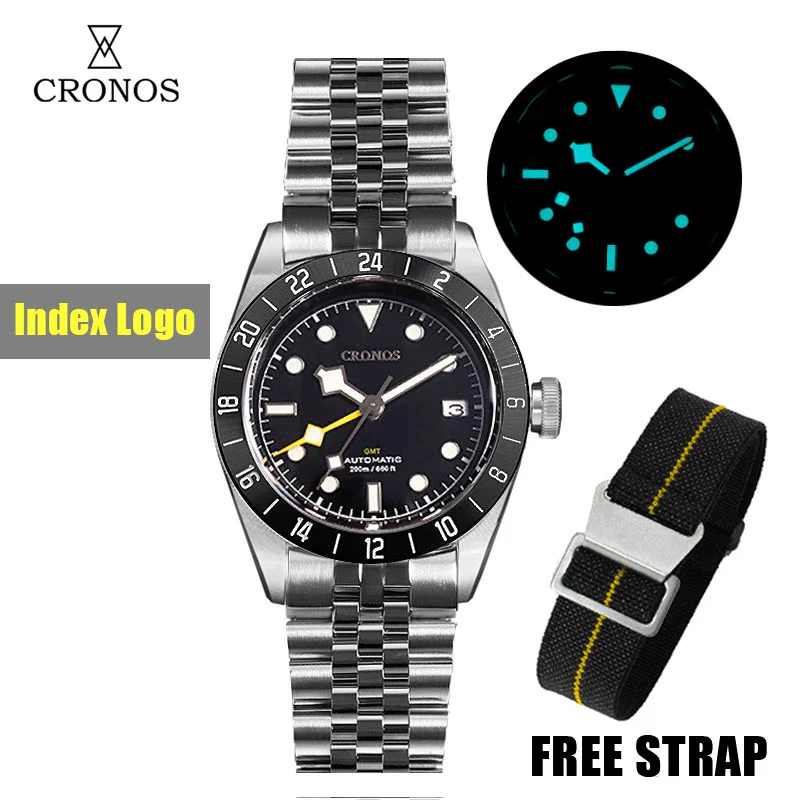 Cronos GMT BB Pro 39mm NH34 Automatic Men Watch L6022 - Image 4