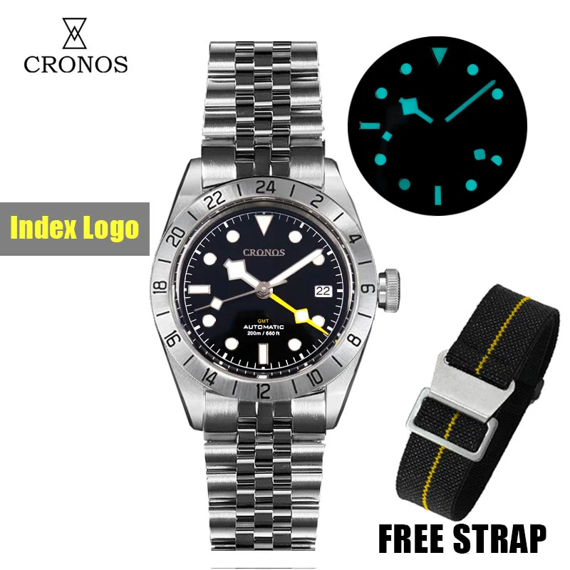 Cronos GMT BB Pro 39mm NH34 Automatic Men Watch L6022 - Image 5