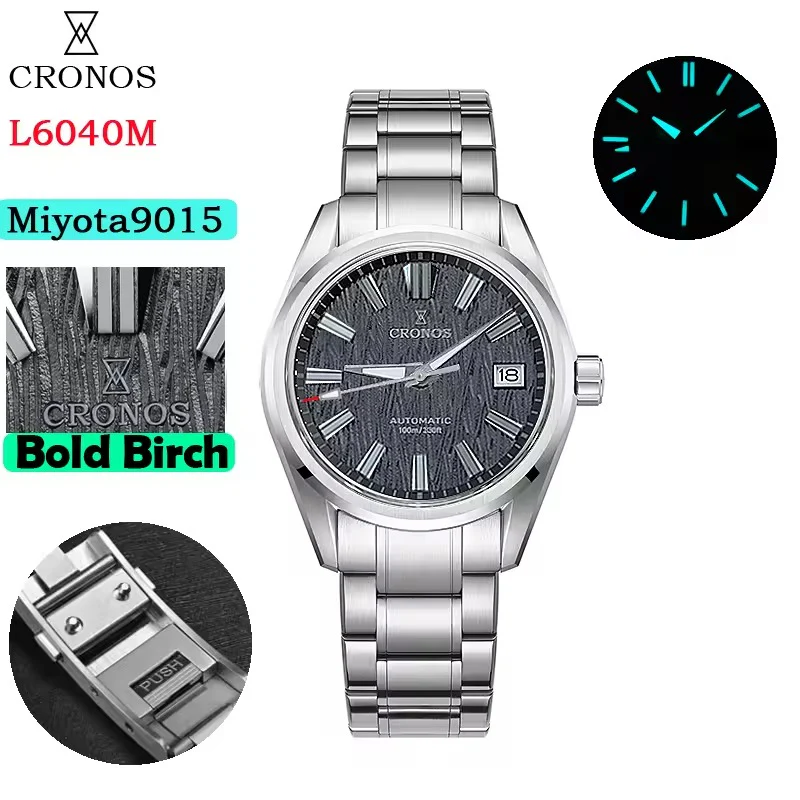 Cronos Men Watch 39mm Automatic Watches L6040M - Image 4