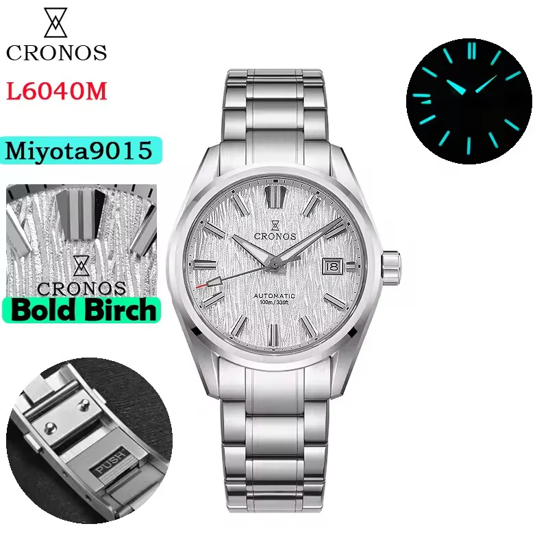 Cronos Men Watch 39mm Automatic Watches L6040M - Image 5