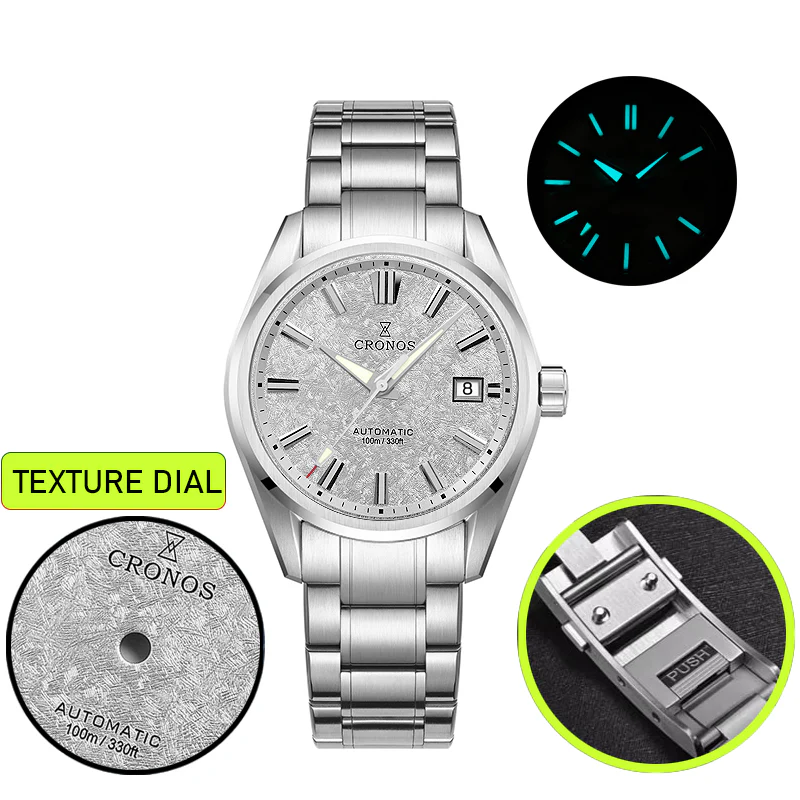 Cronos Men Watch 39mm Automatic Watches L6040M - Image 9