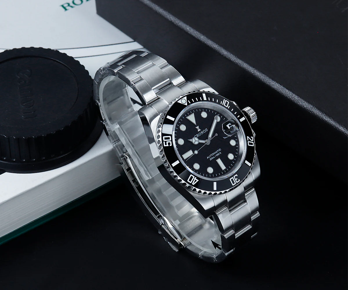 Cronos New 40mm Miyota9015 Diver Men Watches L6045 - Image 10