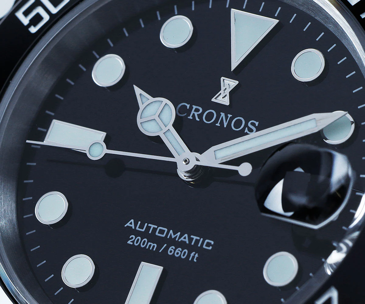 Cronos New 40mm Miyota9015 Diver Men Watches L6045 - Image 12