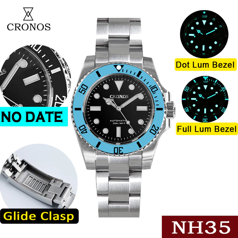 Cronos No Date NH35 Sub Diver Watch L6015 - Image 17
