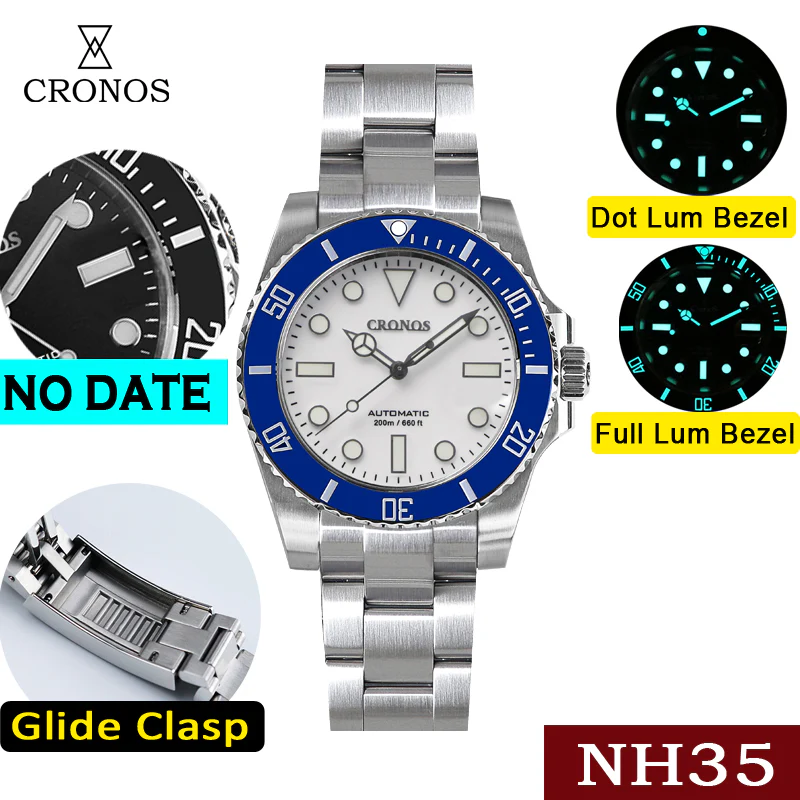Cronos No Date NH35 Sub Diver Watch L6015 - Image 19